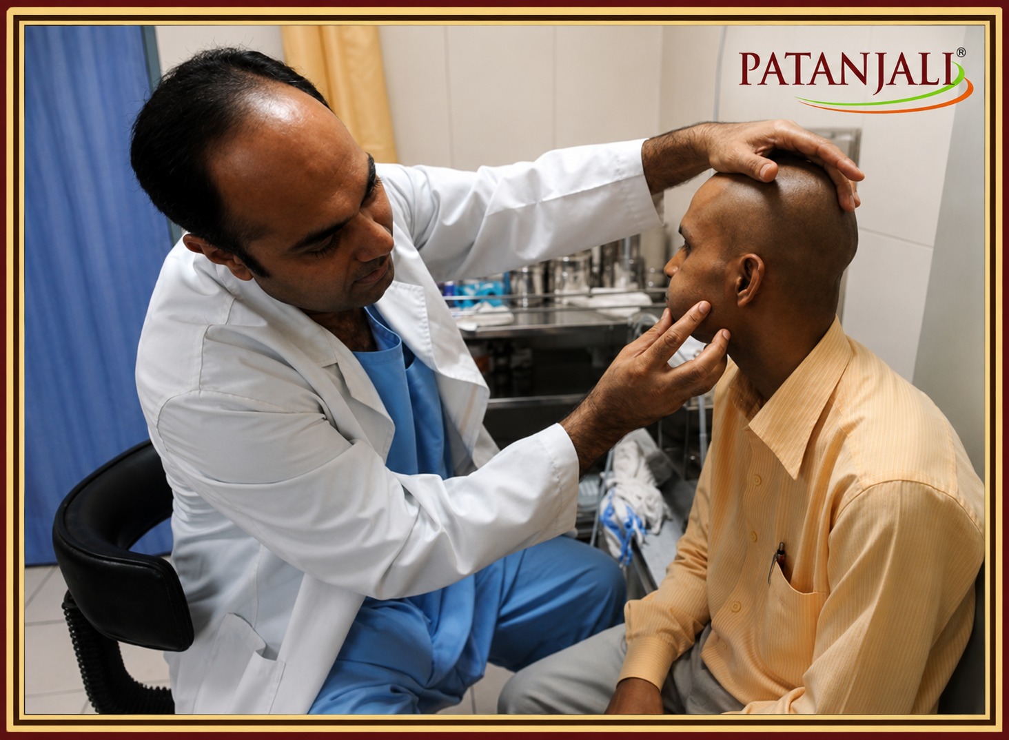 Doctor checking patient